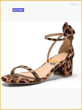 Chunky Low Heel Sandals Open Toe Ankle Strap Wedding Dress Shoes